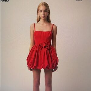 Aknvas The Anais dress in Red